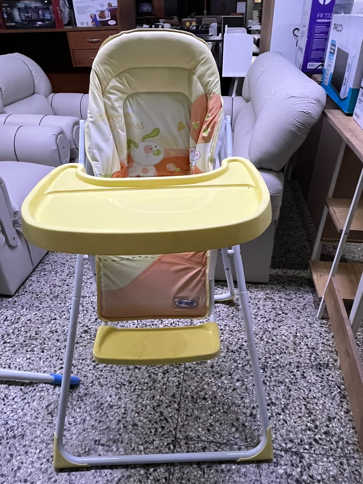 Silla Alta Para Beb├® Amarilla